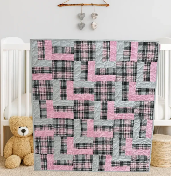 pink plaid product image