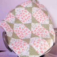 rosebud baby quilt