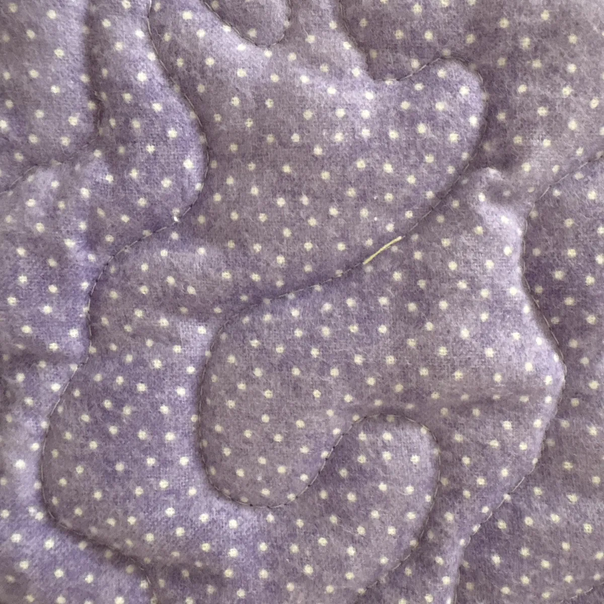 Hearts and Dots Baby Quilt detail 4