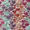 hearts and dots baby quilt detail 1
