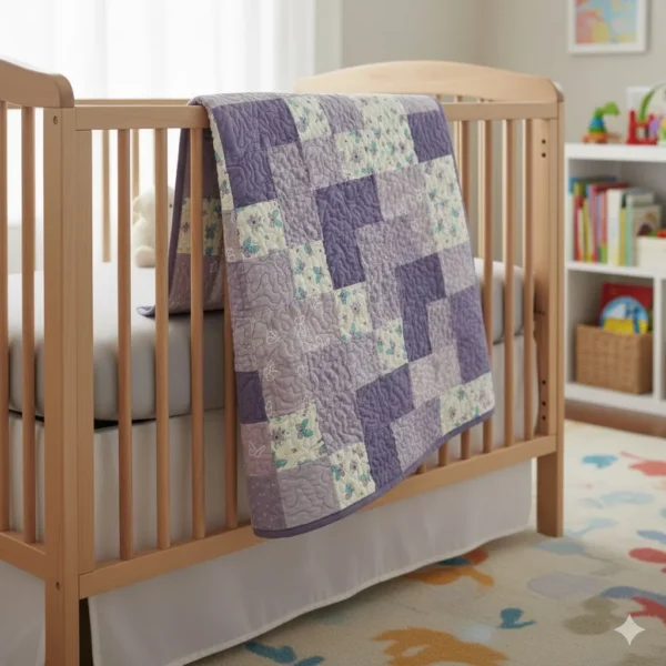 butterfly patches brown crib