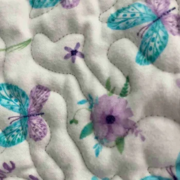 detail 2 butterfly patches baby quilt