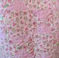 Bunny Trails baby quilt detail 1
