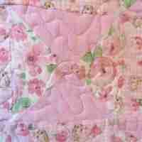 Bunny Trails baby quilt detail 2