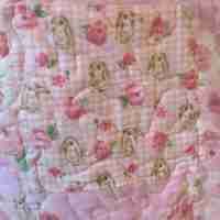 Bunny Trails baby quilt detail 3