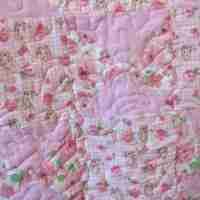 Bunny Trails baby quilt detail 4