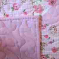 Bunny Trails baby quilt backing