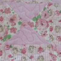 Bunny Trails baby quilt detail 1