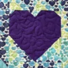 sweet hearts baby quilt detail 1