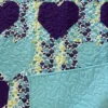 sweet hearts baby quilt detail 4