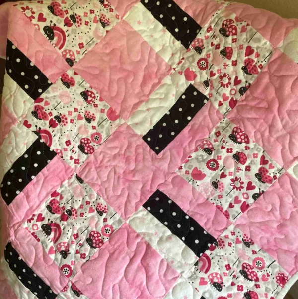 Lady Bug Quilt detail 6