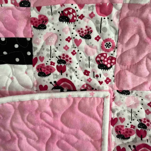 Lady Bug quilt with backing
