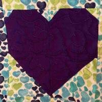 Sweet Hearts purple heart