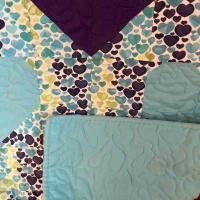 sweet hearts baby quilt with backing