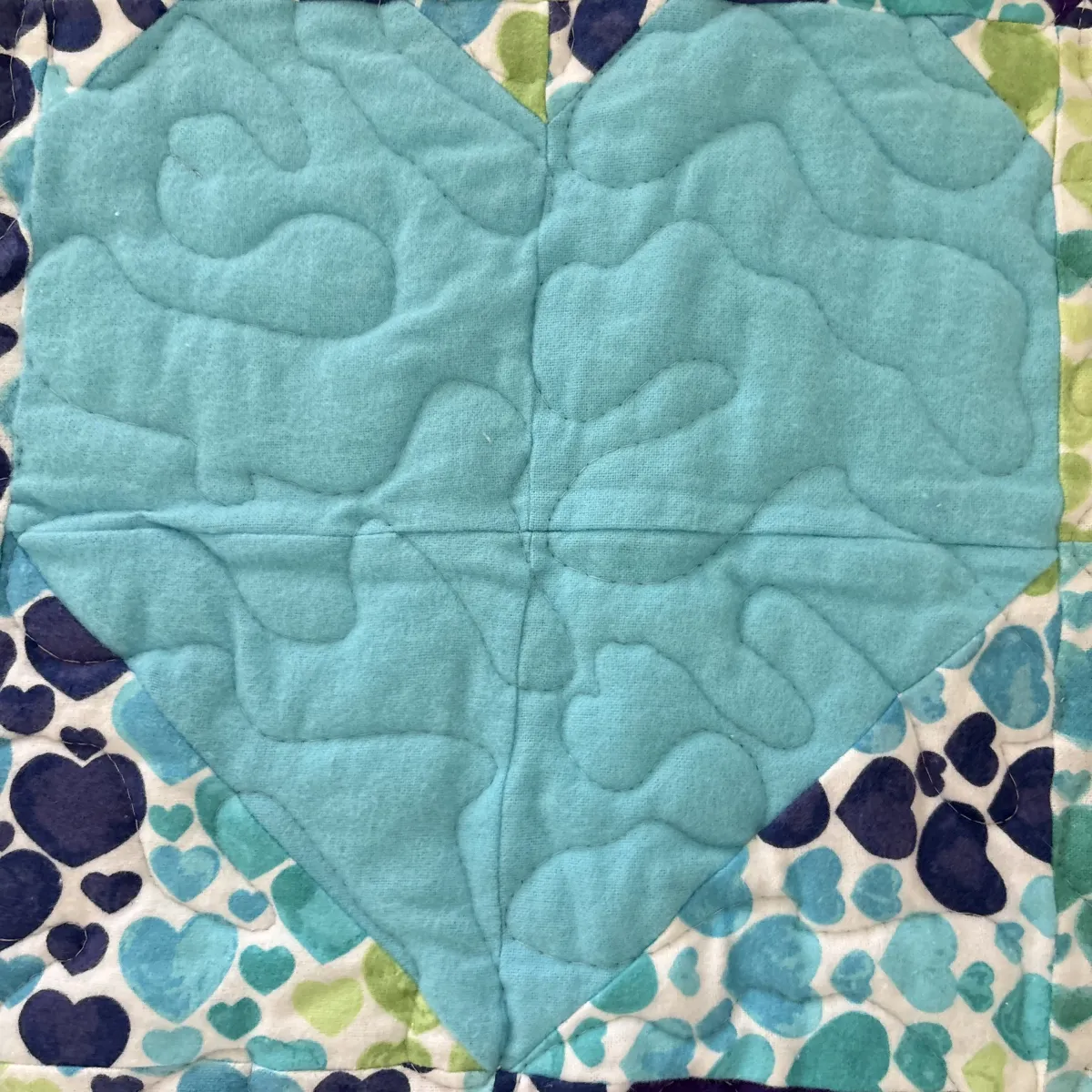 Sweet Hearts Baby Quilt detail 2
