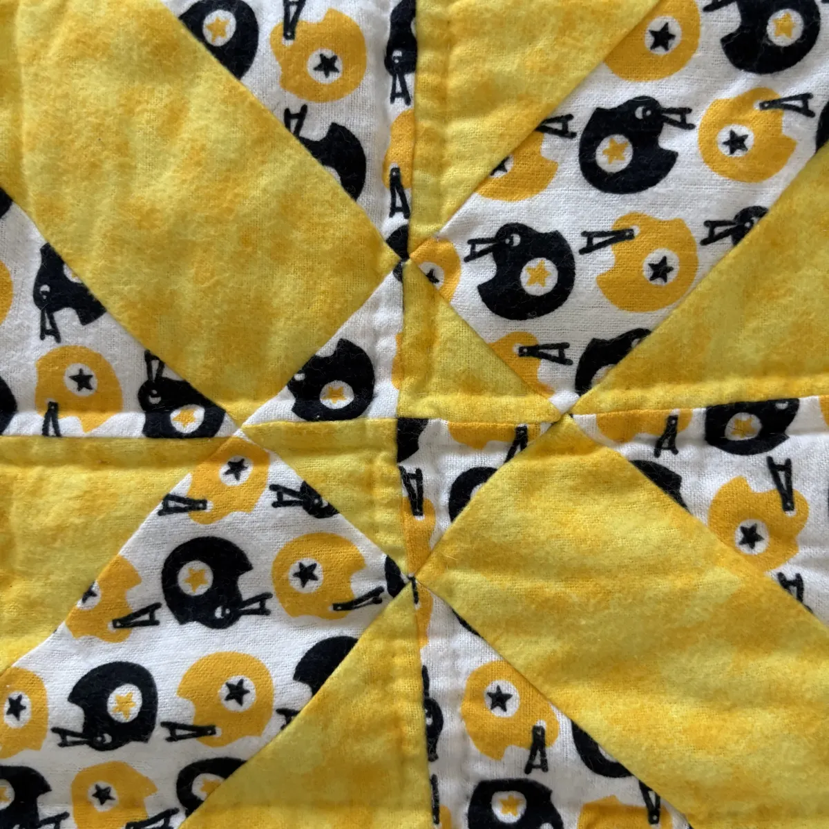 Football Fanatics Baby Quilt detail d