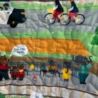 Animals At Play in the Park detail