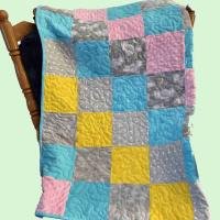 cloud patchwork baby quilt