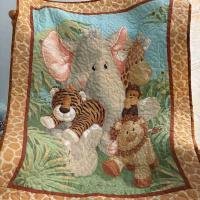 Jungle Friends panel quilt kits