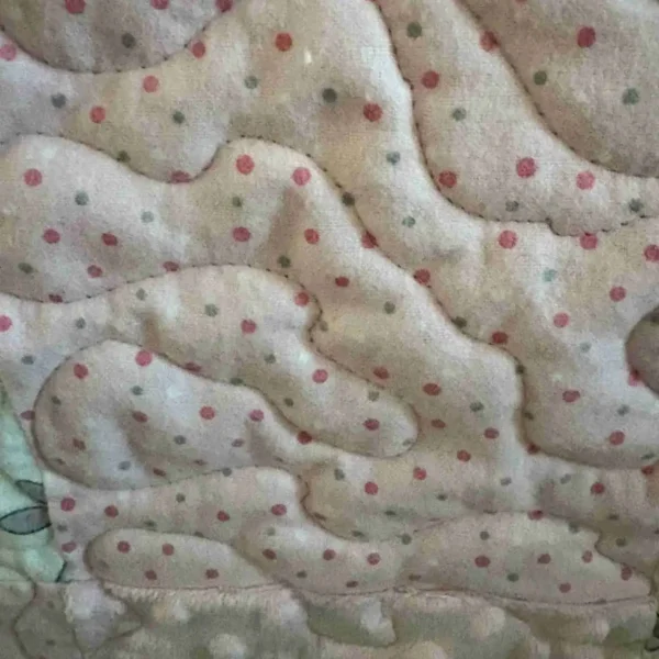 Polka Dots Square in Bunny Frolic quilt