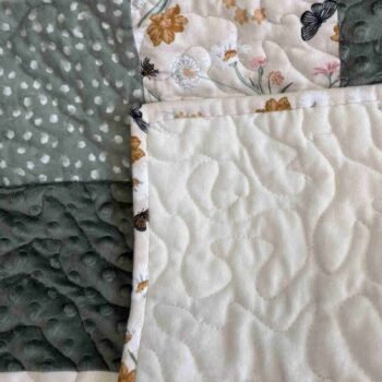Patchwork with backing