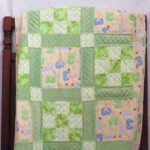 green in baby quilts