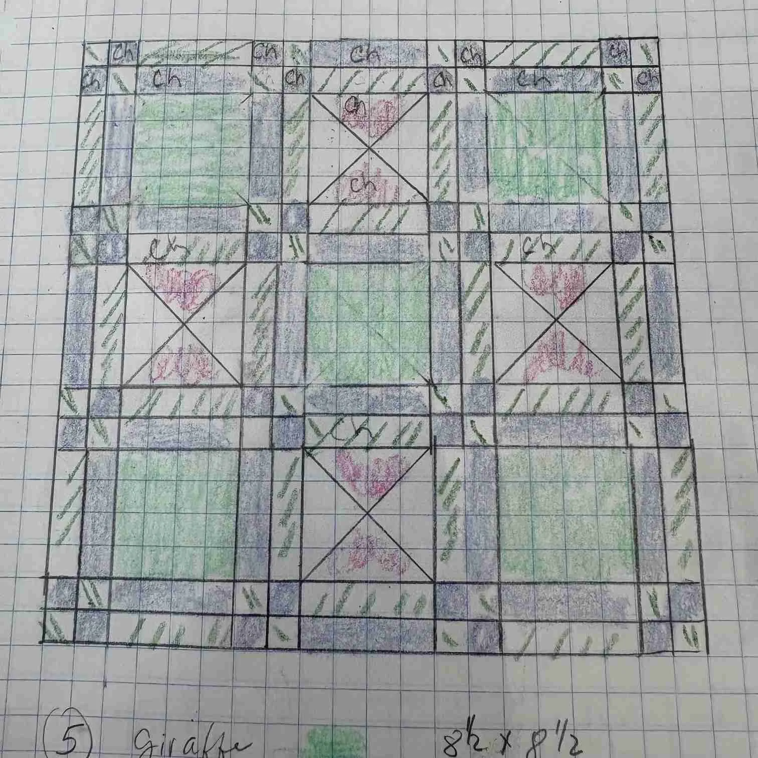 Quilt pattern layout