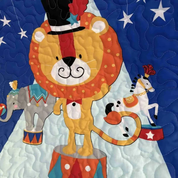 circus parade lion close up