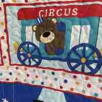 Circus parade cart with bear