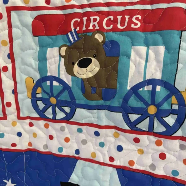Circus parade cart with bear