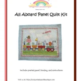 All Aboard Animal Train Quilt Kit insert