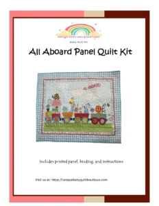 All Aboard Animal Train Quilt Kit insert
