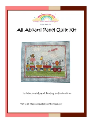 All Aboard Animal Train Quilt Kit insert