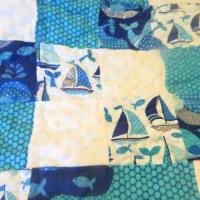 blue sailboats boat detail
