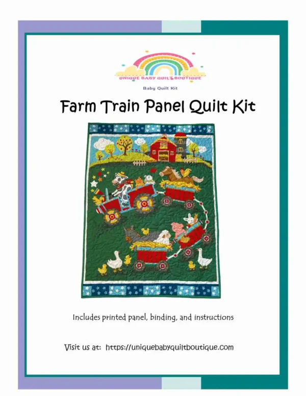 farm train quilt insert