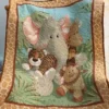 jungle friends panel quilt kit
