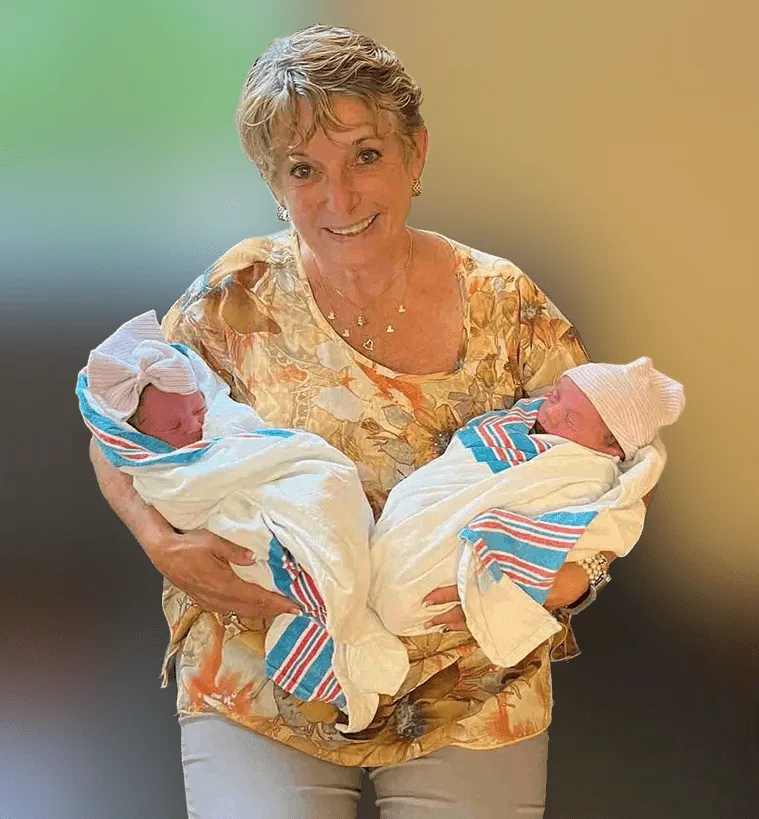 sharon with twins