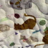 kittens & cuddles baby quilt detail 1