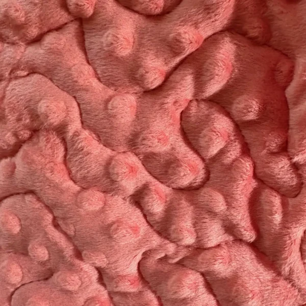 peach flowers baby quilt detail 2