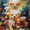Adorable Puppy Panel Baby Quilt detail 5