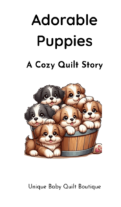 Adorable puppies storybook cover