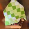 Bunny Cuddles in Green: A Quilt Full of Love