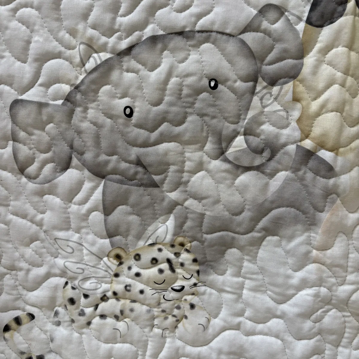 Dream Safari Baby Quilt front detail 3