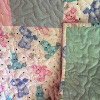 pastel ponies dream baby quilt with backing