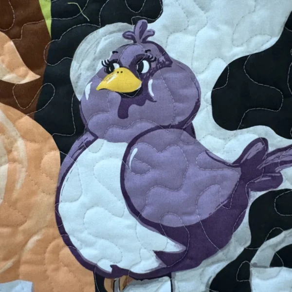 new barnyard buddies baby quilt detail 3