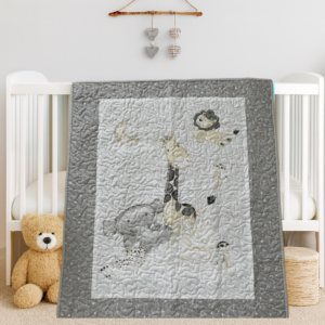 dream safari on white crib