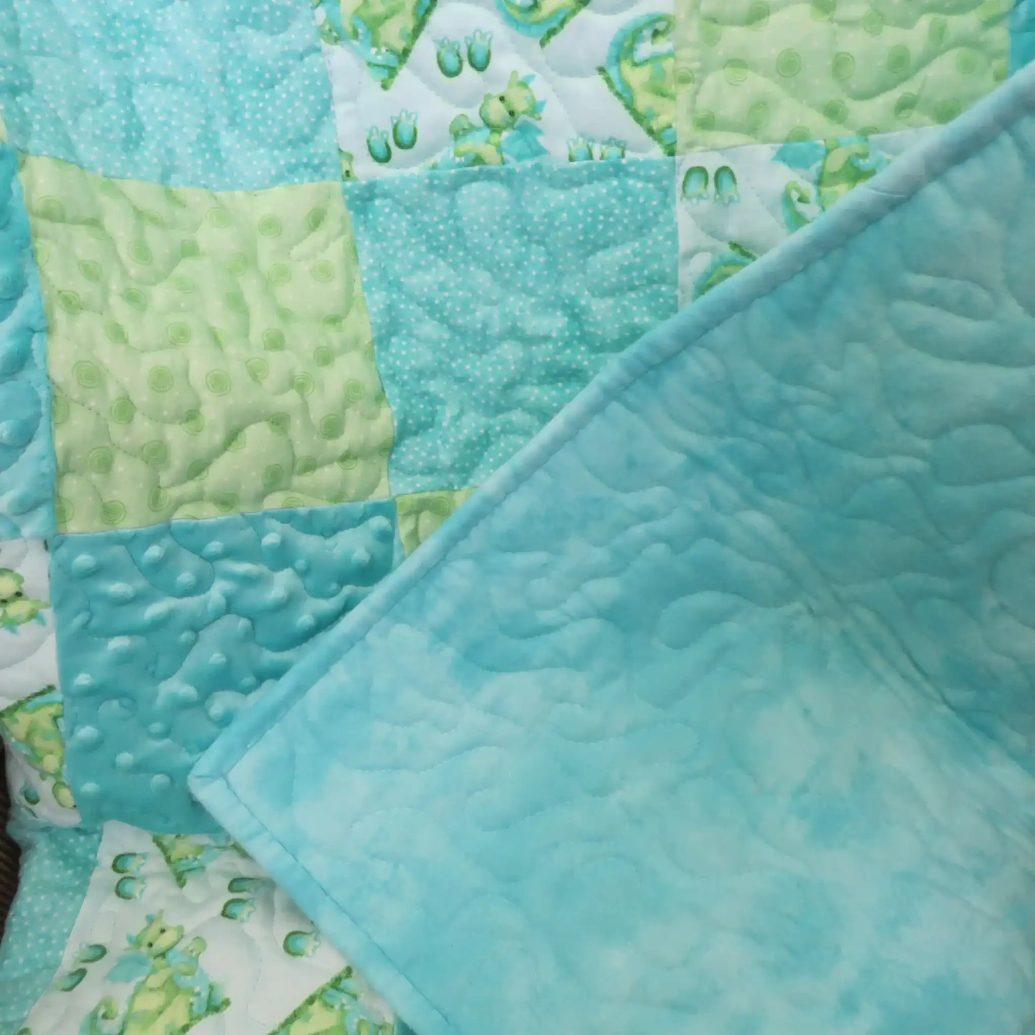 Magic Dragon Baby Quilt detail 1