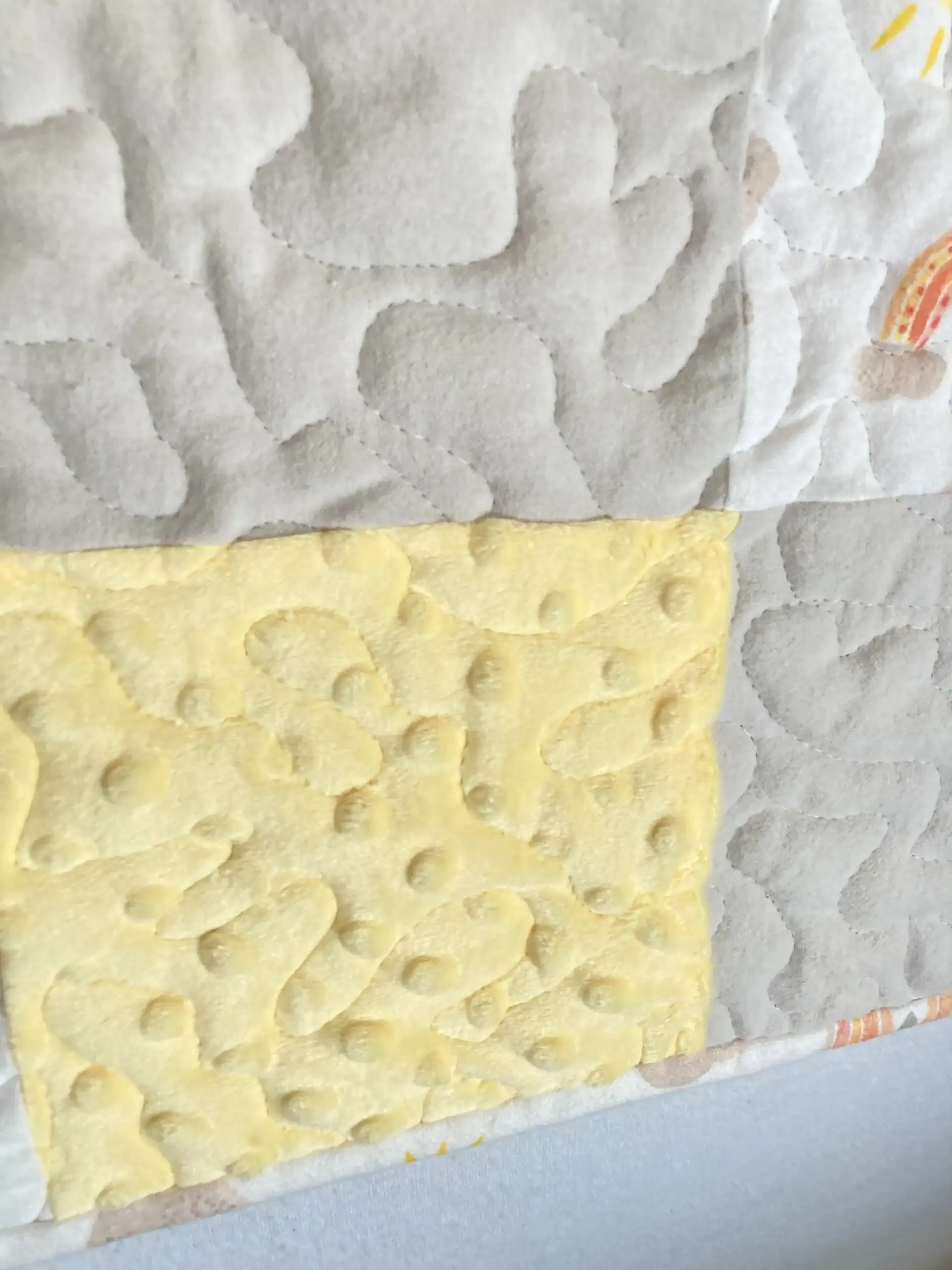 Sun & Rainbows Baby Quilt detail 2