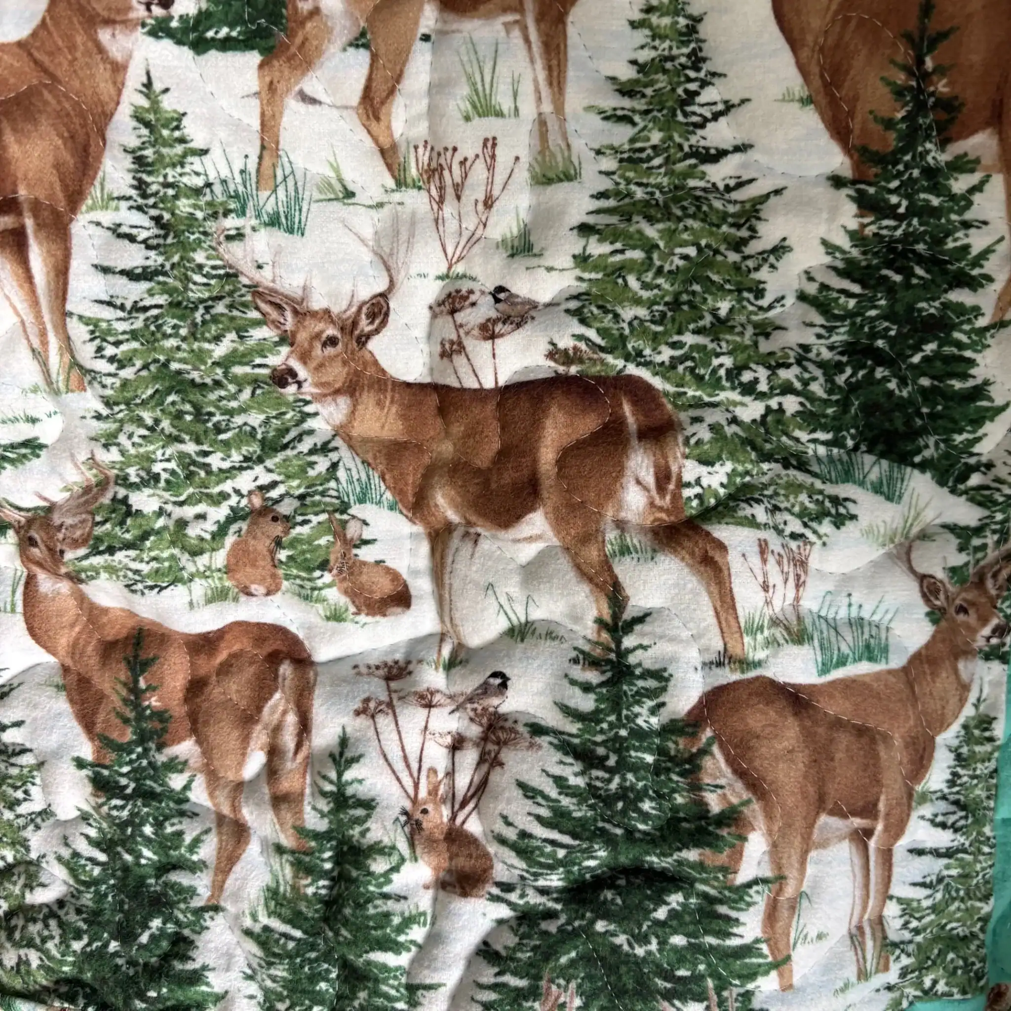 Winter Wonderland Baby Quilt detail 1