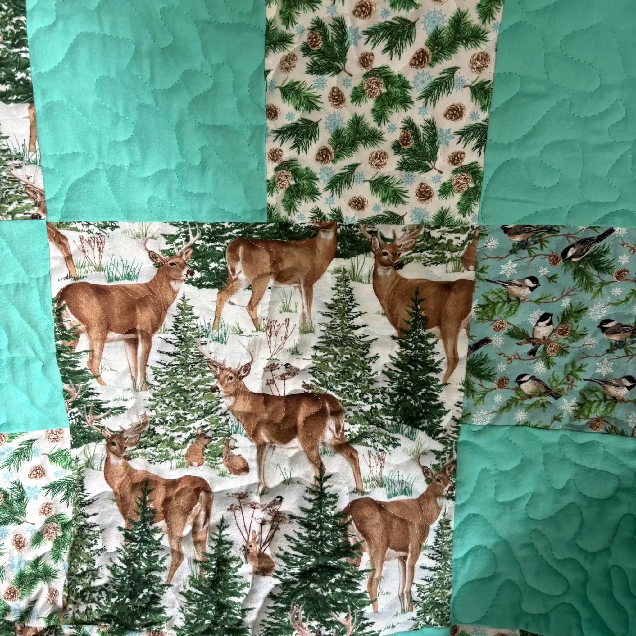 Winter Wonderland Baby Quilt detail 4